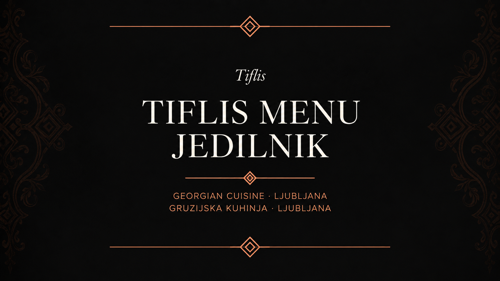 Tiflis menu